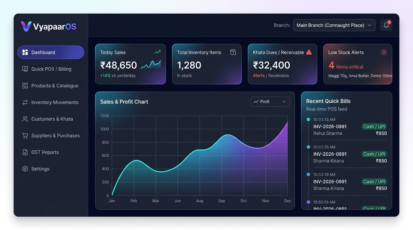 Zapptics Retail dashboard